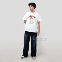 ADLV CARTOON BEAR WHITE TEE 1