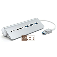 ::bonJOIE:: 美國進口 Satechi Aluminum USB 3.0 Hub &amp; Card Reader 鋁合金材質 集線器 (含 SD / Micro SD 讀卡器)(全新盒裝) 讀卡