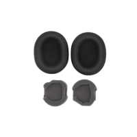 1Pair of Headphone Covers for Sony WH-1000XM5 Headphone Easily Replaced Headphone Protector Sleeves Buckle Earpads Black