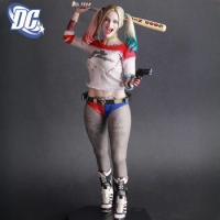 35cm Harley Quinn Figure Joker Figure Anime Movie Cloth Clothing Detachable Figure Pvc Action Figurine Collection Model Gift Toy