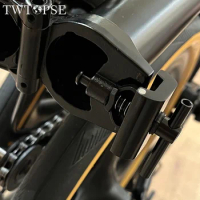 TWTOPSE Hinge Clamp Spring For Brompton Folding Bike Limit Stop Hinge Clip C Buckle Easy Free Twist Stem Frame Knob Accessory