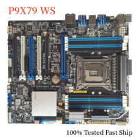 For ASUS P9X79 WS Motherboard X79 LGA 2011 DDR3 Mainboard 100% Tested Fast Ship