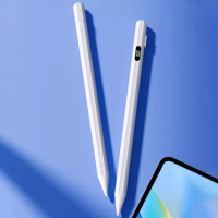 【YOLU】Apple pencil數顯觸控筆 ipad磁力吸附電容筆 手機平板繪畫手寫筆(蘋果/安卓通用)