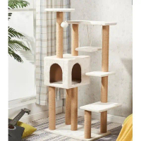Cats Tree / Pohon Bermain Kucing / Rumah Kucing / Cat Condo / Cat - Pink