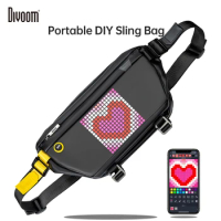 Divoom Sling Bag portable Customizable Pixel Art Speaker Bag Fashion Design Waterproof for Biking Hiking Outside Activity Gift