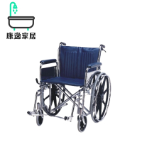【康逸家居】康復醫療 電鍍20吋可拆手腳輪椅B附加功能A款(電鍍手腳可拆輪椅#24吋鋁輪圈#灰色PU胎)