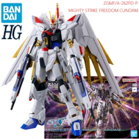 BANDAI HG 1/144 Gundam SEED FREEDOM MIGHTY STRIKE FREEDOM GUNDAM Assembly Models Ver. Anime Action Figures Model Collection Toy