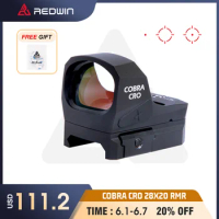 Red Win Cobra CRO 28x20 RMR Red Dot Sight Multi Reticle Motion Sense Battery On Top Mechanical AD for GLOCK Taurus 9mm .45Pistol