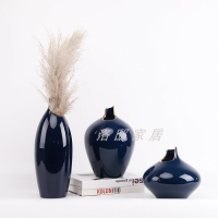 新中式陶瓷花器樣板房間桌面玄關花瓶家居裝飾品擺件客廳酒柜擺設