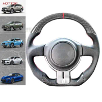 Car Carbon Fiber Steering Wheel For Subaru Forester Outback Legacy XV 2014-2018