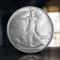 1916雙面行走女神半美元銀幣 魔術幣道具硬幣外國自由女神鷹洋