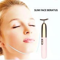 Vibrating Facial Roller Massager Face-lift Devices Skin Tightening Anti-wrinkle Massage Roller T-Shape Energy Beauty Bar