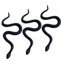 Fake snake toy for holiday parties. Round-headed snake, water snake, soft plastic snake. Simulation