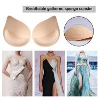 3D Underwear Push Up Bra Pads Inserts Women Small Breast Sponge Breathable Insert Swimsuit Lift Bra Removeable Padded Bra E9B2