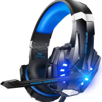 PC Xbox stereo gaming headset Xbox One PS5 controller with microphone LED light Bass surround, notebook computer Mac Nint