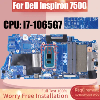 19789-1 For Dell Inspiron 7500 Laptop Motherboard i7-1065G7 0DG9M2 Notebook Mainboard