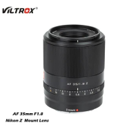 Viltrox 24mm 35mm 50mm 85mm F1.8 Cameras Lens Full Frame Wide Angle Prime Auto Focus Lens for Nikon Z Mount Nikon Z50 Z9 Z30 Z6