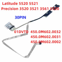 New Laptop LCD EDP FHD Cable NO Touch 30PIN For Dell Latitude 5520 5521 Precision 3520 3521 01DVTD 450.0M602.0032 /0031 /0002