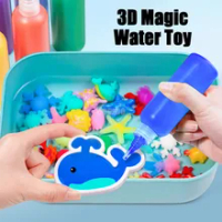 Magic Water ELF Toy Kit,Sea Creature Water ELF Kit, 3D Handmade Water Toy,  Aqua Fairy Toy Set for Kids For Christmas & Birthday