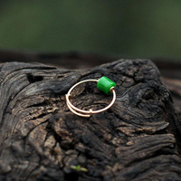 純 天然玉石青玉石鍍S925銀戒指指環可開口冰種故宮上新女士飾品