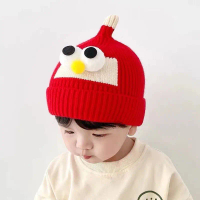 Autumn And Winter Baby Hat Cute Baby Hat Korean Style Pullover Wool Hat Ear Protection Children's Kn