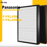 Replacement HEPA Filter and Deodorizing Carbon Filter For Panasonic Air Purifier F-PXL45M F-PXL45MSA