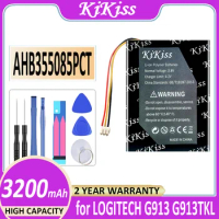Battery AHB355085PCT 3200mAh for LOGITECH G913 G913TKL mechanical keyboard Bateria