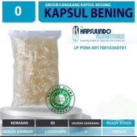 Kapsul gelatin kapsulindo kosong 0 isi 1000 cangkang kapsul obat / kapsul gelatin