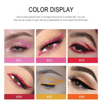 20 Colors Makeup Eyeliner Waterproof Eyeliner Pen Set Long Lasting Eyeliner Gel Pencil Kit Smudgeproof for Women