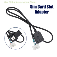 1pcs Sim Card Slot Adapter For Android Radio Multimedia Gps 4G 20pin Cable Connector Car Accsesories Wires Replancement Part