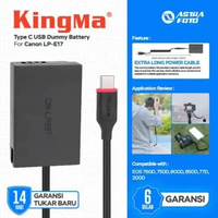 KingMa USB Type C Dummy Battery Adapter LP-E17 u/ Canon 760D 800D Etc TYPE C LP-E17