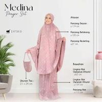 Medina Prayer set/mukena dewasa Daily 2in1/Maxmara permium Rosysun