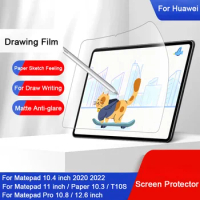 2PCS Drawing Film For Huawei Matepad 11 10.4 Pro 10.8 12.6 Honor Pad 8 12 inch SE 10.4 Screen Protector Painting Writing Film