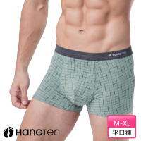 【Hang Ten】HANG TEN 舒適貼身平口褲_灰綠_HT-C12005(HANG TEN/男內著)