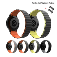 Silicone Magnetic Watchband for Redmi Watch 3 active Watch Bands Replacement Strap for RedMi Watch 3 Lite