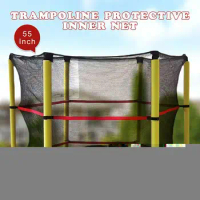 55 Inch Trampoline Protective Net Round Mini Enclosure Net Pad Rebounder Outdoor Exercise Home Toys Jumping Bed Safety Net Guard