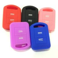 Silicone rubber car key cover case for Opel Vauxhall Corsa Meriva Combo Romote 2 button key