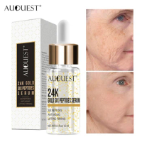 Auquest 24K Gold Serum Anti-Aging Hyaluronic Acid Face Anti Aging Wrinkles Moisturing Brighten Lifting Essence Skin Care Beauty