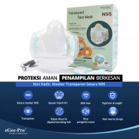 eGee-Pro Masker N95 GRADE eGeePro GP 980 TRANSLUCENT ( UN MIC )