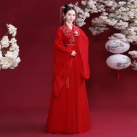 2022 Hanfu Dress For Woman New Chinese Ancient Clothes Summer Tang Dynasty Dress Fairy Dress Daily Hanfu Dance Costume SL4156
