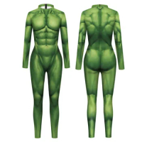 Superhero Bruce Banner Hulk Sexy Cosplay Costume Men Women Unisex Jumpsuits Halloween Party Tights Zentai Bodysuit Suit