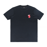 PAUL SMITH胸前小LOGO卡通風噴漆罐圖案設計有機純棉短袖T恤(男款/深藍x紅)