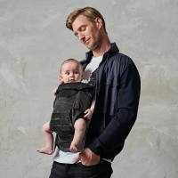 【Quokkajoy】美國2.0版 黑迷彩Multicam Black減壓舒適嬰兒背帶 Baby Carrier(多功能背巾 迷彩 減壓 揹襟)