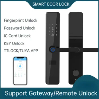 NEW Tuya/TTLock APP Phone Remote Control Smart Fingerprint Door Lock Electric Password Code Number IC Card door lock With Key