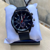 Mirete Strap Karet  Benetton Jam Tangan Cowok Case Hitam Model Simple Elegant Analog Jam Kekinian Co