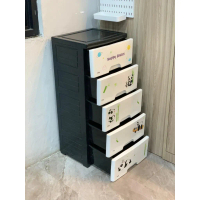 CLAI Tempat Penyimpanan Lemari Mini Kecil Pakaian Barang Aksessoris Baju Celana Mainan Kos Kabinet A