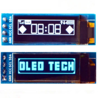 0.91" OLED Display Module 128x32 Pixels Blue/White Characters 4Pin I2C IIC Interface SSD1306 Chip