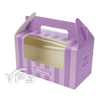 精緻手提盒組-2入(含底托) (麵包紙盒/野餐盒/速食外帶盒/點心盒)【裕發興包裝】