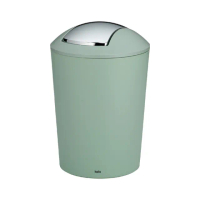 【KELA】Marta搖擺蓋垃圾桶 抹茶綠5L(回收桶 廚餘桶)