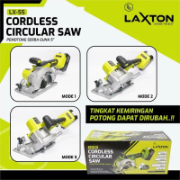 Exclusive Sale ￼Laxton Lx55 Mesin Circular Circle Brushless Circle Pot Kayu Cordless Baterai  5\ Mur
